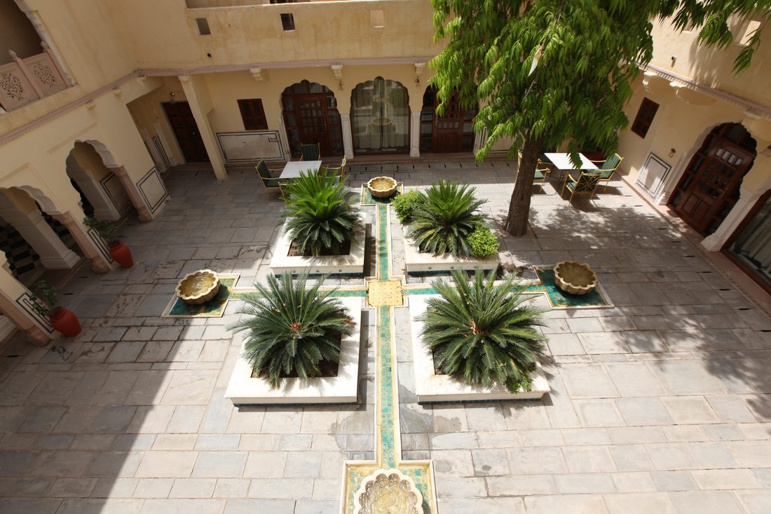 Sunny Indian courtyard